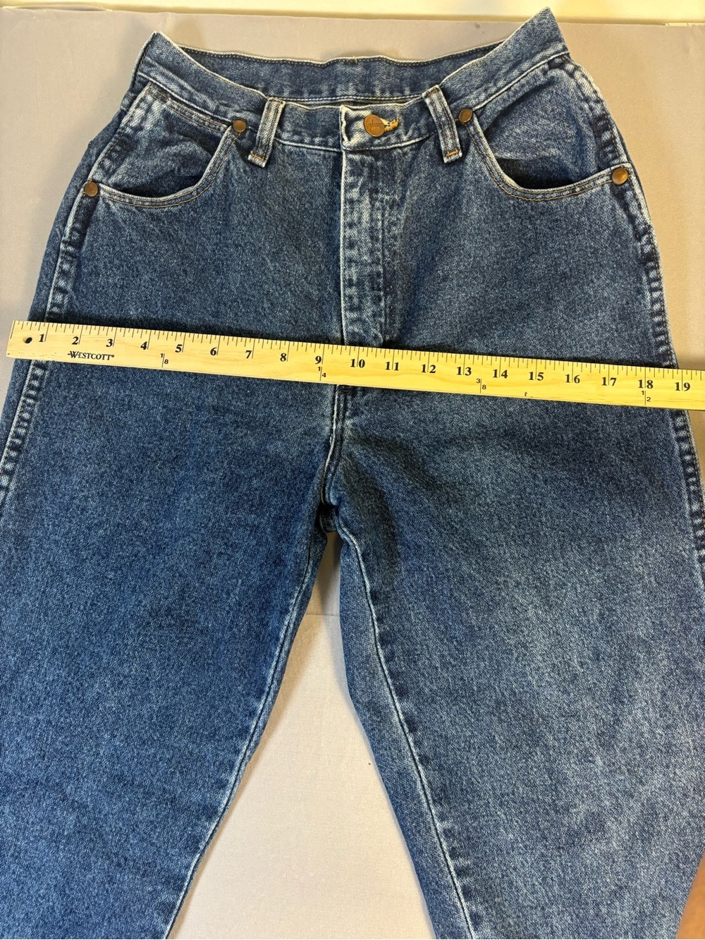Vintage Wrangler Relaxed Fit Denim Jeans in Medium Blue Size 25/26 - Picture 6 of 12